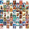 50 карточек для стены на канун Рождества - DIY украшения для фона атмосферы спальни/гостиной, карточки для сообщений
