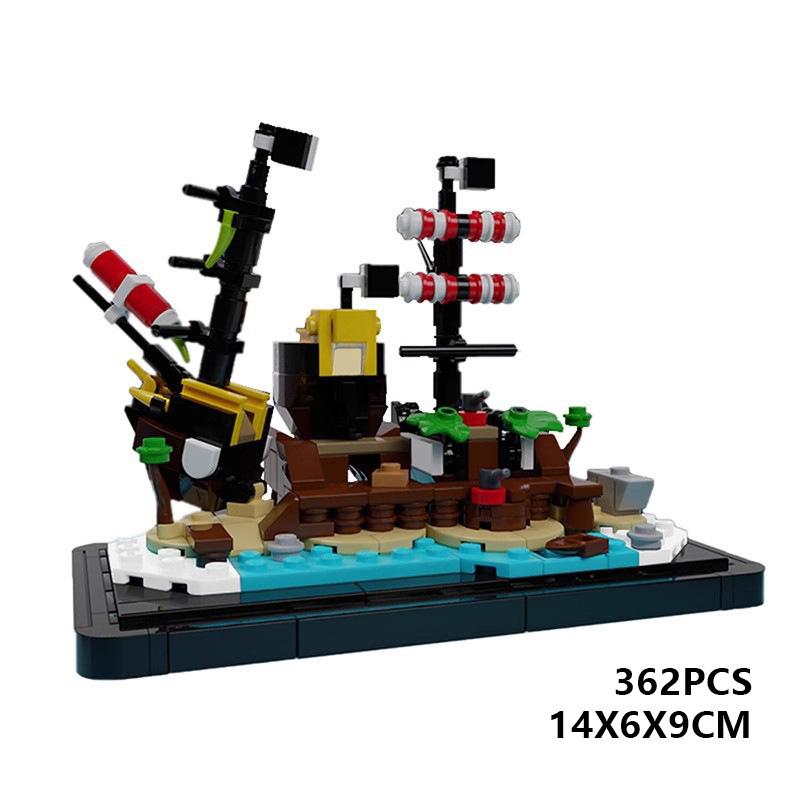 Мини Barracuda Bay Port Sauvage The Cursed Beach Building Blocks Set Island House Bricks Toys Kids Adults Gift