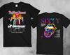 Фирменная футболка The Rolling Stones, Двусторонняя унисекс футболка с принтом тура Sixty Stones Europe 2022