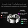 2024 Smart Ring Military Grade Titanium Steel Shell Health Heart Rate Monitor IP68 3ATM Waterproof Multi-sport Modes Ring Smart