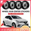 Hub Caps 56mm 60mm 65mm Car Wheel Hub Center Cover Logo Sticker For Renault Clio 4 Megane 2 3 Captur Trafic Koleos Kadjar Grand 
