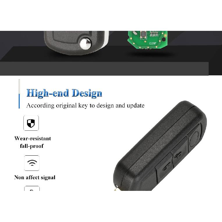 jingyuqin 315/433MHz ID46-PCF7941 Chip 3B Flip Remote Control Car Key Fob For RANGE ROVER Sport Land Rover Discovery 3 Full Key