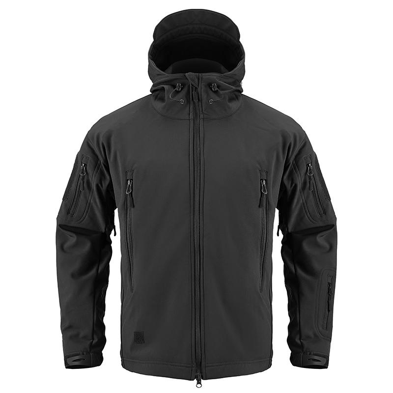 Men's Waterproof Tactical Camouflage Softshell Jacket Tactical Jacket Combat Hoody Coat Winter Fleece Jacket