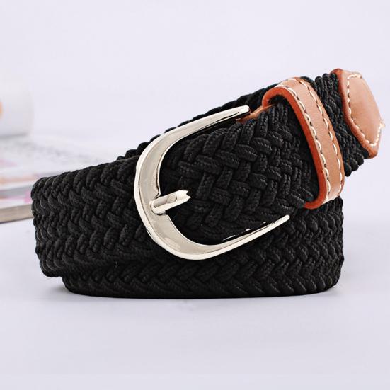 Женский и мужской декоративный ремень, регулируемый эластичный пояс из искусственной кожи, холст, джинсовый костюм, брюки, ремень