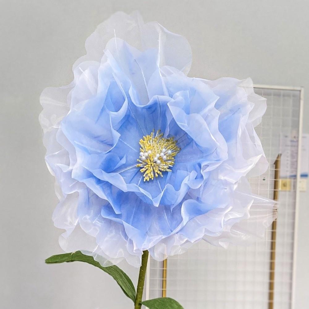 Window Display 3D Big Simulation Flower Hollow Peony Fake Flower Large Hanging Gauze Photography Props Festival Decoration