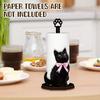Wooden Base Bow Kitty Kitchen Towel Rack Desktop Decoration Roll Paper Standing Rack  Bathroom