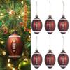 6Pcs Plastic Christmas Tree Ornament 6cm Electroplated Ball Christmas Decorations