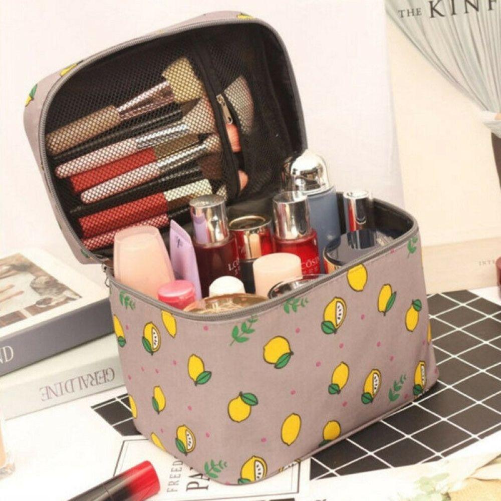 Oxford Cloth Large Cosmetic Box Portable Make-Up Bags Nail Tech Organizer Vanity Case
