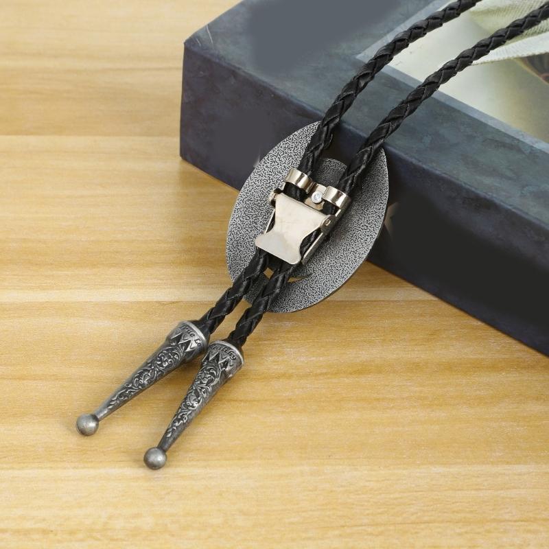 Ковбойский металлический галстук-боло с орлом, галстук с орлом для рубашки, джинсов, западное ожерелье, плетеный галстук-шнурок, галстук-боло