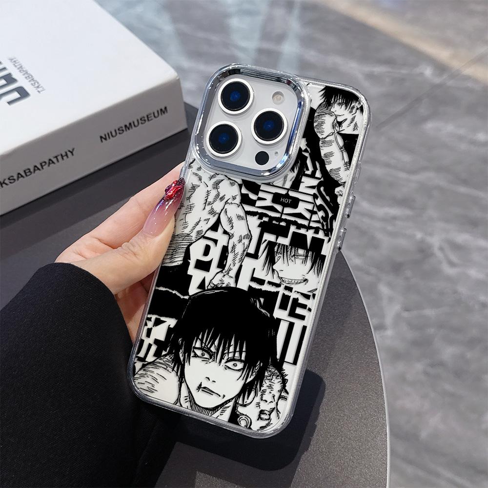 Новый чехол для телефона в стиле аниме Jujutsu Kaisen для iPhone 17 16e 16 15 14 13 12 11 mini Pro Max X XR XSMAX 8 7 Air Plus, прозрачный.