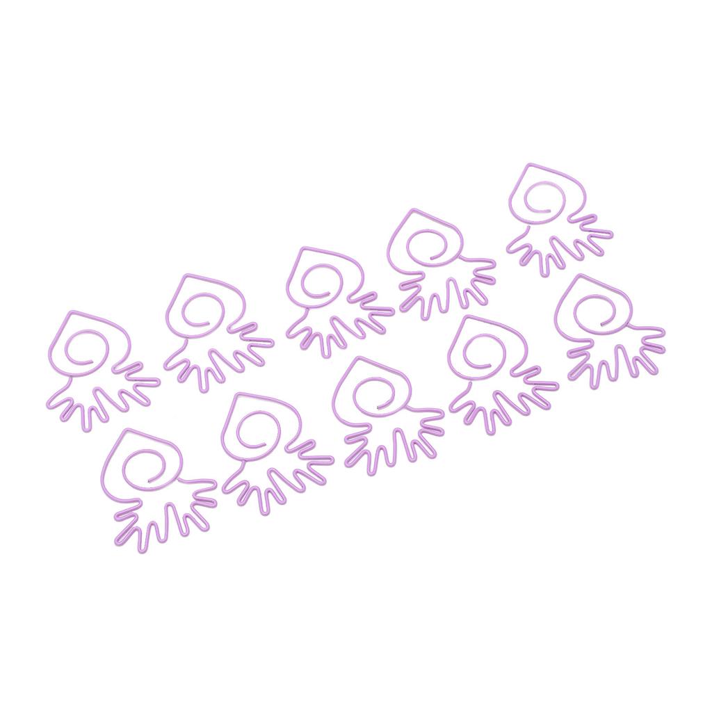 100 шт. скрепок для бумаги, портативные мини-гальванические милые металлические скрепки в форме редиса для офиса