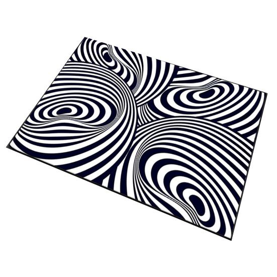 3D Оптическая Иллюзия Напольный Коврик Нескользящий Устойчивый Дизайн Легко Чистящийся Напольный Ковер с Потрясающим Визуальным Эффектом Норы Машинная Стирка Ковер для Зоны