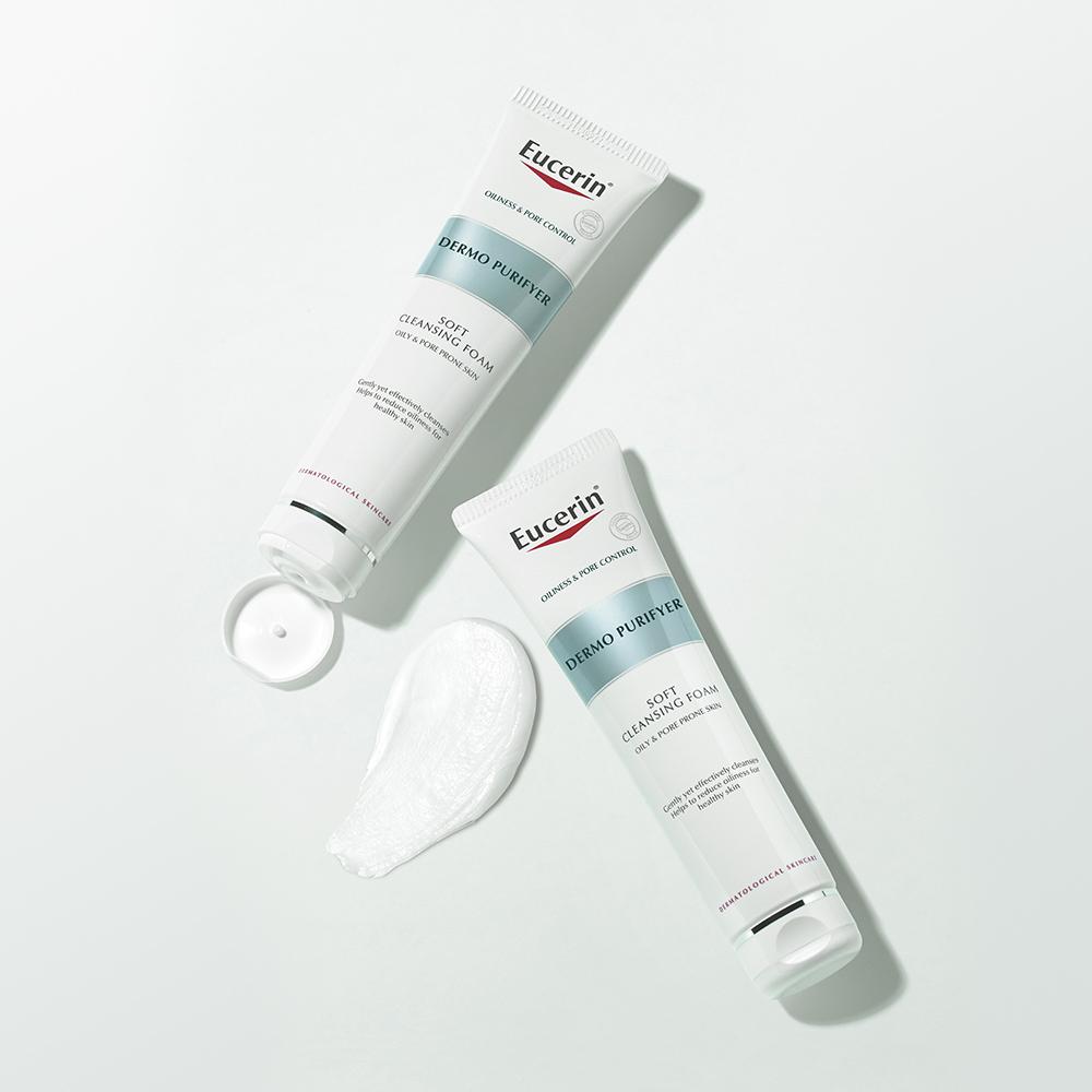[Eucerin] Dermo Purifier Deep Cleansing Foam 150ml, 2pcs