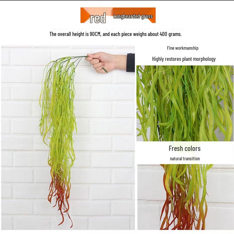 Home Kindergarten Green Plant Wall Decor: Hanging Ivy Leaf Vines and Wreath Decorations