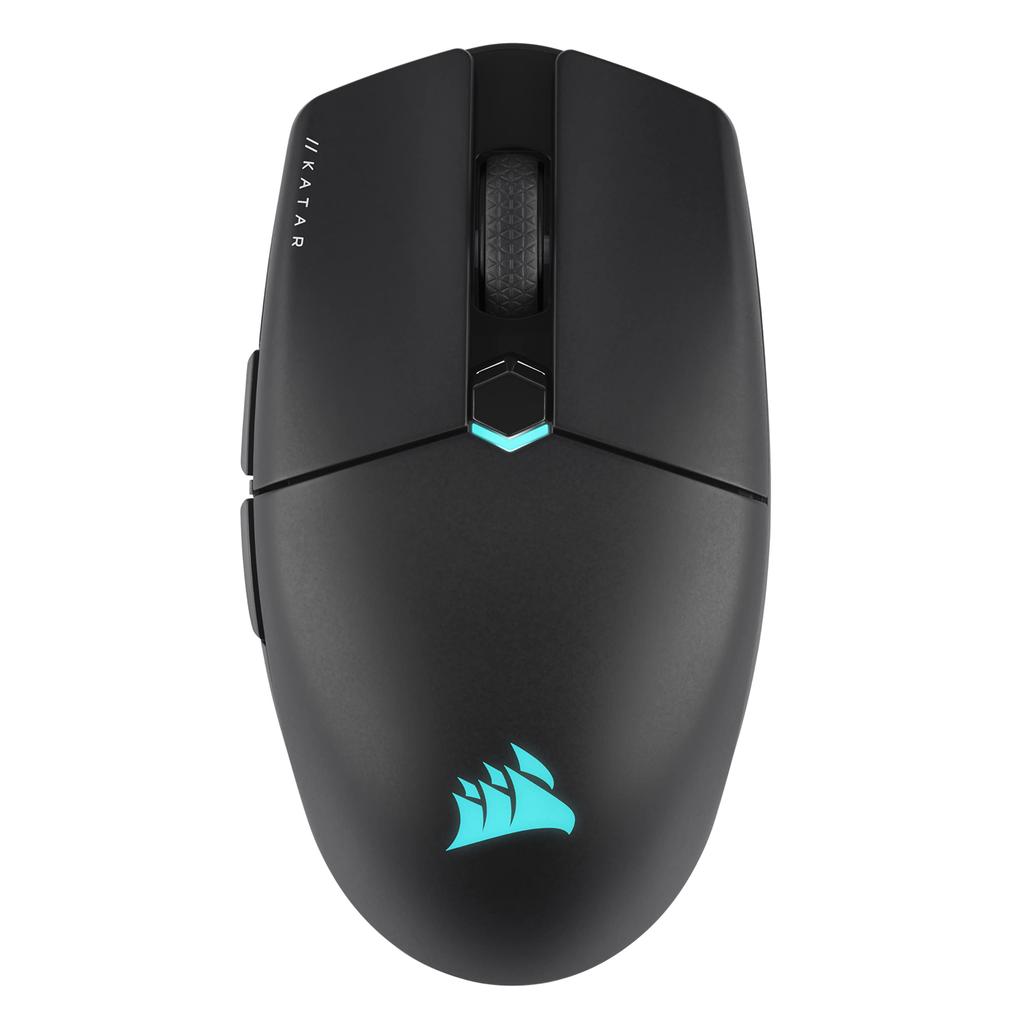 CORSAIR iCUE KATAR Elite Wireless Gaming Lightweight with Detachable Black Mouse, Cable, CH-931C111-AP,
