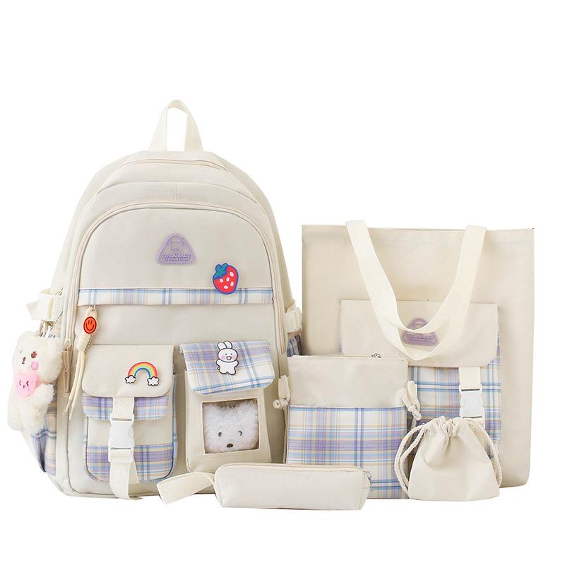 Набор школьных сумок. Студенческий рюкзак. Многосекционный рюкзак.