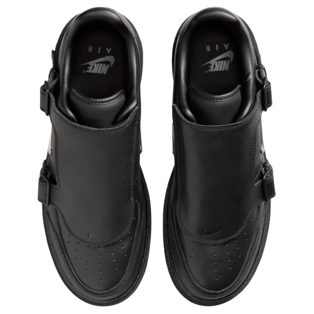 Nike Кроссовки мужские Nike Air Force 1 Low Luxe Черные Металлик-Серебристый-Антрацит JA3822-010