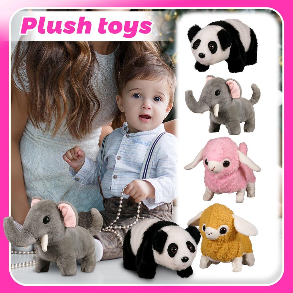 Simulated Animal Plush Toys, Sound-emitting Walking Electric Toys
