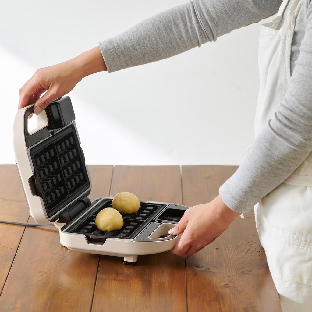 Вафельница с песком для выпечки вафель теперь поставляется с 2 типами вафельницы с песком для выпечки сэндвичей [официальный Vitantonio] и (ВВХ-600-К) [Новый