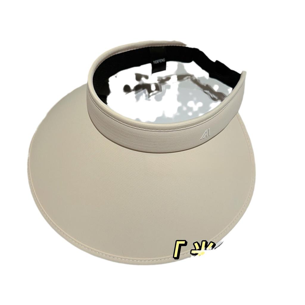 Летняя шляпа с широкими полями из ледяного шелка, шляпа с открытым верхом, женская уличная ультрафиолетовая портативная шляпа, складная шляпа от солнца