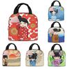 Кукла Kokeshi Kawaii Cherry Blossoms изолированные ланч-боксы милые японские куклы девочка искусство хранение еды коробка-холодильник термосумка для ланча