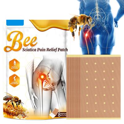 Аппликация пластыря Bee Sciatic Patch облегчает дискомфорт седалищного нерва