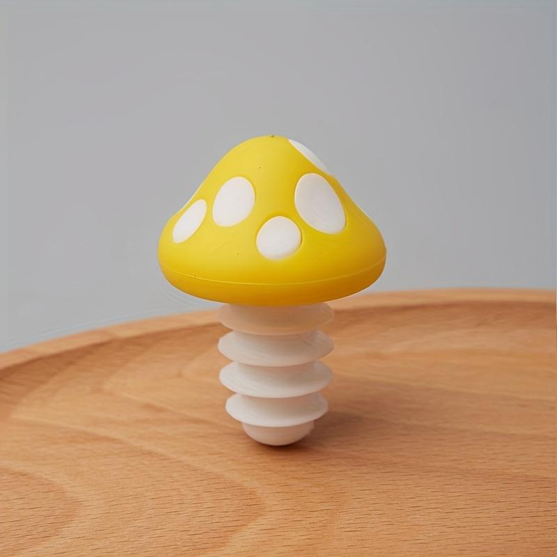 Цветные грибковые пробки для винных бутылок, Яркие силиконовые пробки с игривыми дизайнами, Идеально подходят для бутылок красного вина, масла и уксуса