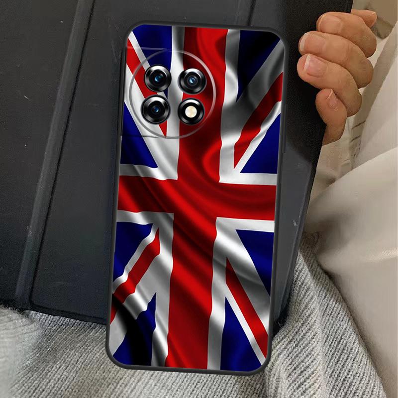 Англия Британский UK Флаг Юнион Джек Чехол Для OnePlus 13T 10T 8T 10R 12R 13R 15 13 12 11 10 9 Nord CE 5 2 3 4 Lite N20 N30 Обложка