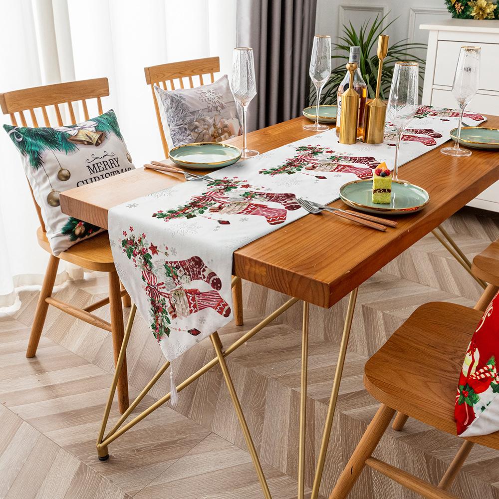Пылезащитный стол с флагом, журнальный столик, рождественское украшение, скатерть для праздника