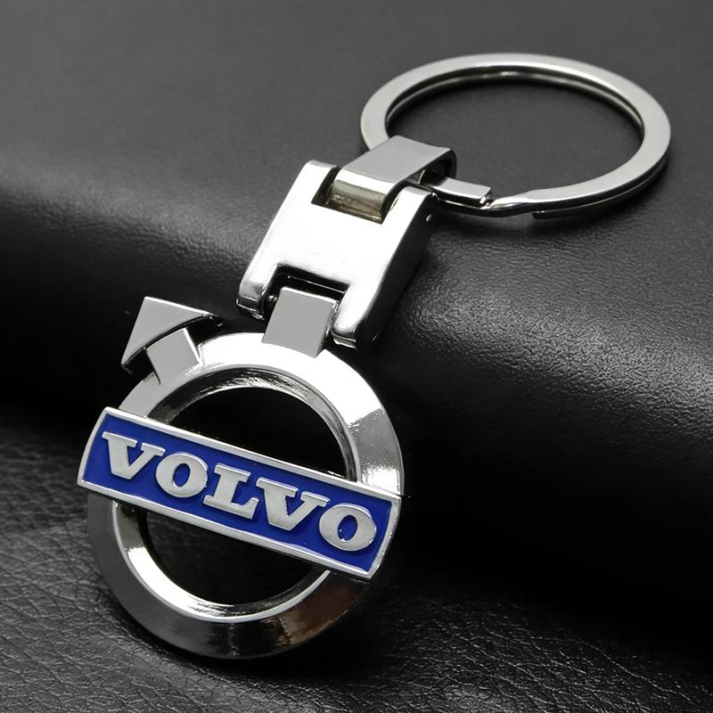 Volvo Автомобильный брелок 3D металлический логотип Брелок Прочный держатель для ключей для Volvo Xc60 Xc90 V40 V60 S60 V50 V90 S80 C40 XC40 V70 XC70 T6