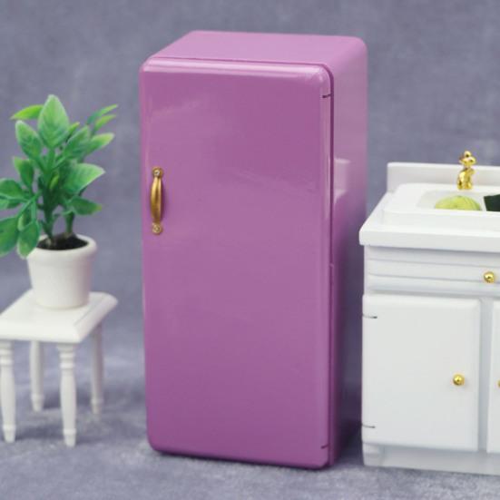 Красивые изысканные аксессуары 1/12 масштаб кукольный домик холодильник модель игрушка для игры мини