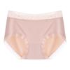 Breathable Low-Waist Ice Silk Women's Lace Briefs - Seamless, Invisible, Antibacterial, Sexy, Polylactic Acid