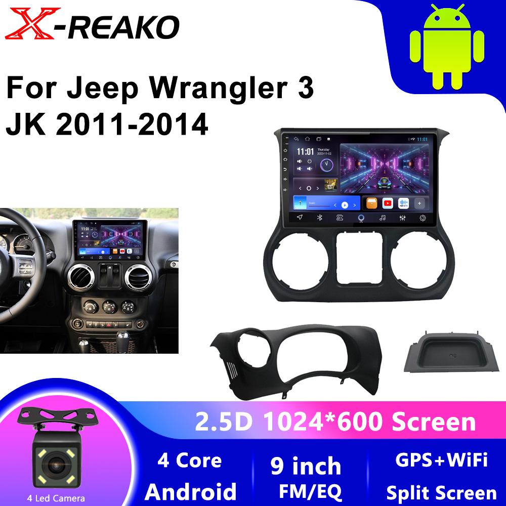 2Din автомобильный радиоприемник для Jeep Wrangler 3 JK 2010 2011 -2017 2018 Мультимедиа Стерео Видео Плеер Навигация GPS WIFI Беспроводной Carplay