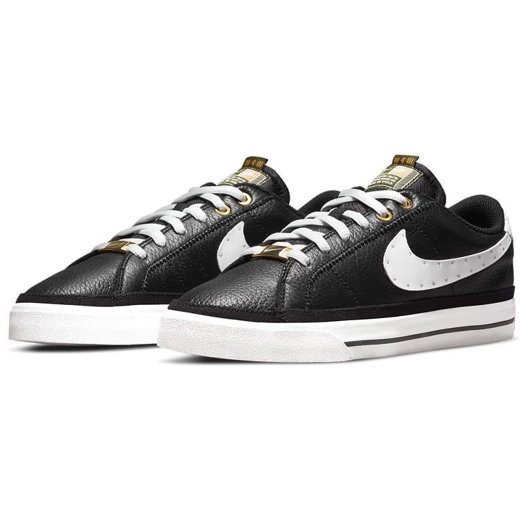 Serena Williams Design Crew x Nike Court Legacy Черные Металлик Золото Женские Кроссовки Summit-White DJ1454-001