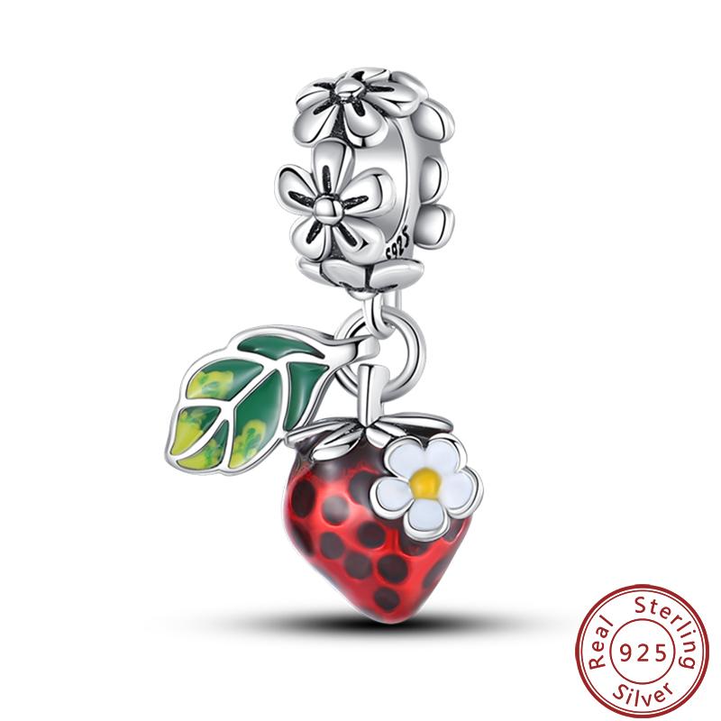 Медь Клубника Ананас Авокадо Фруктовая Десертная Серия Сладкие Шармы Бусины 3Мм Сделай Сам Подарок Изысканные Ювелирные Изделия