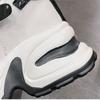 11CM Women Platform Sneakers Lace Up Sports Dad Shoes High Top Chunky Casual Shoes Woman Thick Bottom Mesh White Shoes