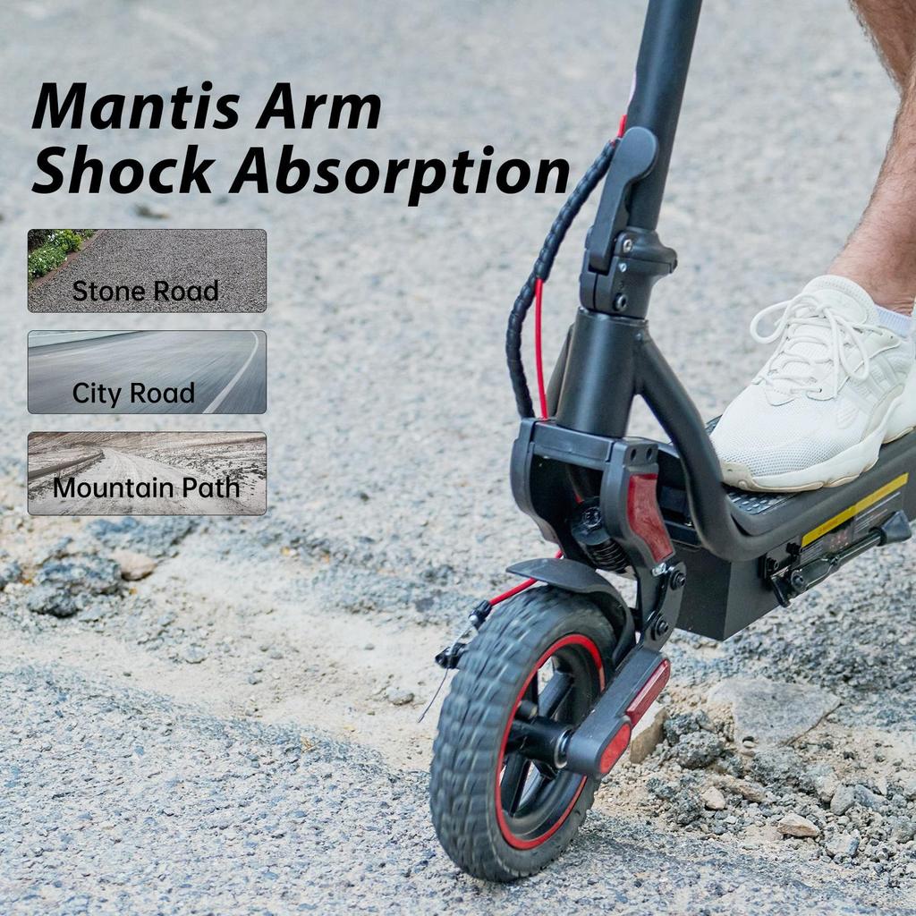 W8-DZ Electric Scooter 750W Motor 48V14Ah Battery, 40km/h Max Speed 9.3” OffRoad Tires, Triple Brake with App Dual Suspension escooters Urban Off-road