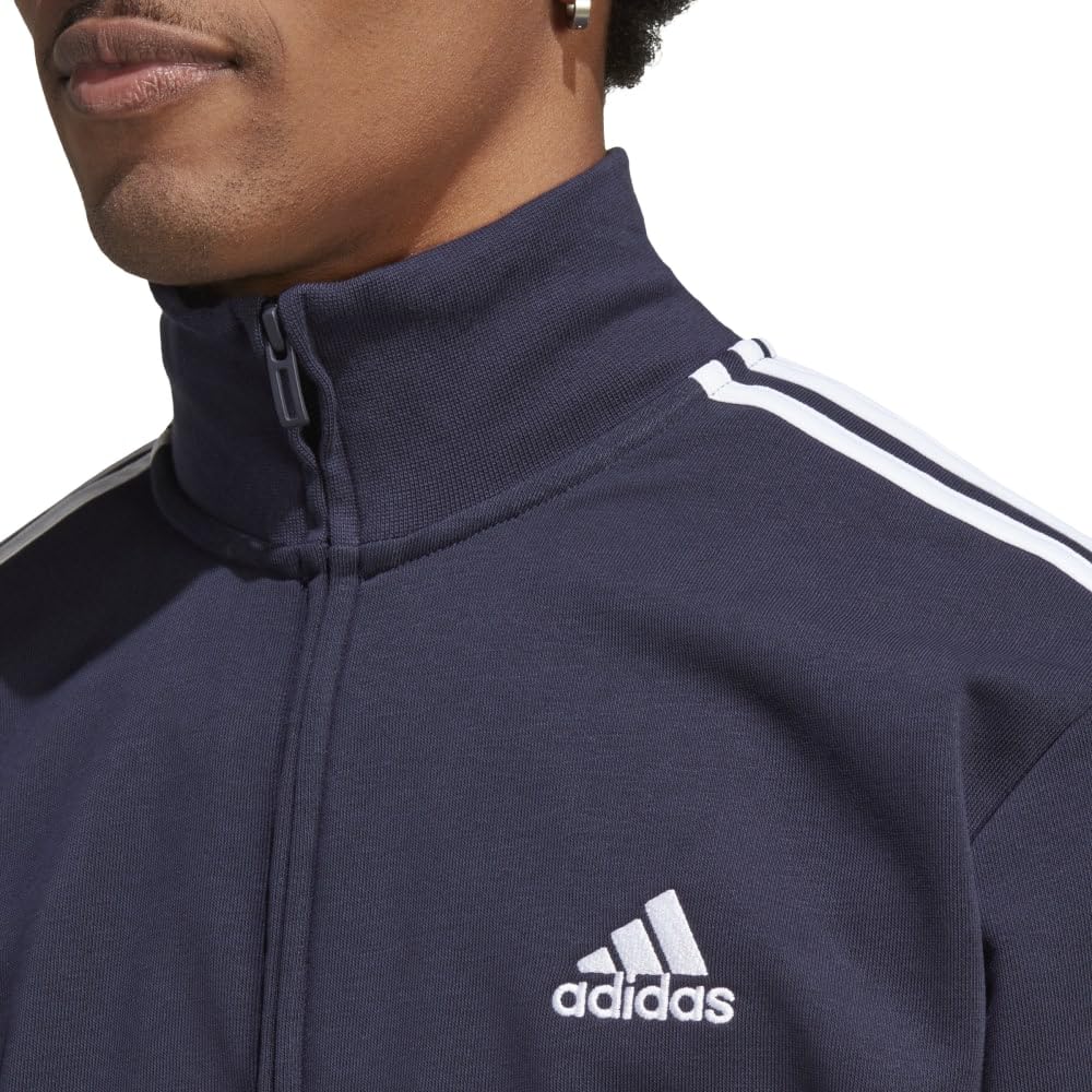 Мужской спортивный костюм Adidas ECT00 Legend Ink Basic из французской махры, размер M (IC6765) Комплект с тремя полосками,