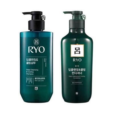 Cheong-A Шампунь для глубокого очищения и охлаждения + Кондиционер 550 мл/Шампунь Кондиционер, 1 шт., 550 мл