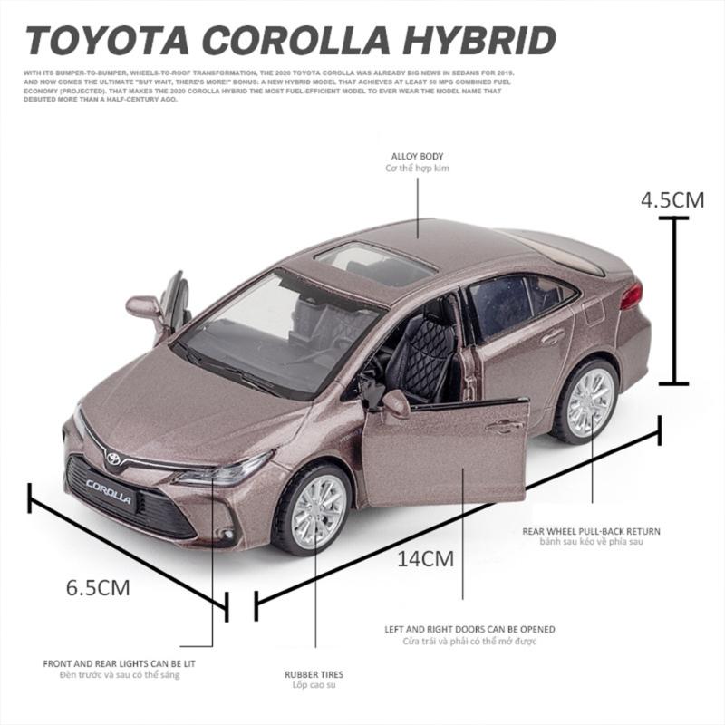 Alloy Simulation 1:33 Compatible For Corolla Car Toy Colored Pull-back Off-road Car Model Living