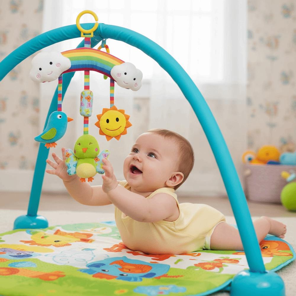 Soft Sensory Rattles Baby Toys Colorful Bell Baby Car Seat Toy Stroller Hanging Toy 0-12 Months