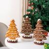 New Product Gingerbread Christmas Tree Holiday Ornaments Furniture Christmas Desktop Atmosphere Decoration Resin Crafts