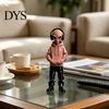 Стильные 3D-печатные фигурки, 3D-фигурка инопланетянина в толстовке и с наушниками, Модный настольный коллекционный арт-орнамент, Статуэтка в киберстиле для игровой комнаты