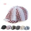 Весна-лето Легкая клетчатая шляпа Forward Мужская винтажная полосатая шляпа с рисунком Кепка Newsboy