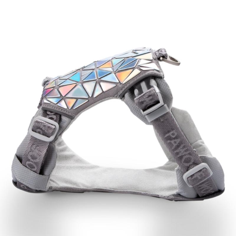 Дизайнерская нагрудная шлейка для собак с блестками, светящаяся большая шлейка для собак, роскошный ошейник для собак, взрывозащищенная шлейка с пуншем, аксессуары для собак