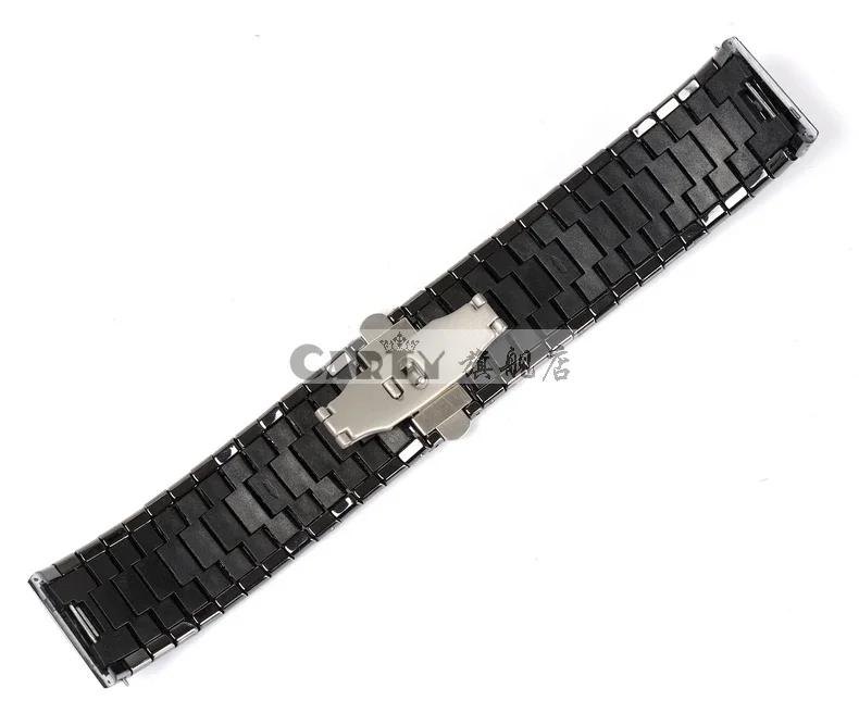 Керамический ремешок для часов Замена Rado DIAMASTER Серия Черная цепочка для часов Мужчины женщина 27 мм 35 мм Аксессуары ремешка для часов
