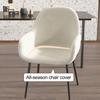 Dining Chair Cover Solid Color Wear Resistant Washable Non-Fading Low Back Thick Stretch Seat Cover Chair Slipcover Decor