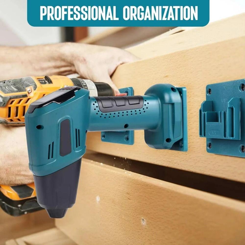 Настенный настенный кронштейн для аккумулятора Износостойкое основание для аккумулятора Держатель для электроинструмента для Makita 18V