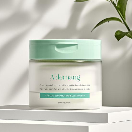 Adman Bergamot Pore Clearing Toner Pad 60 Sheets