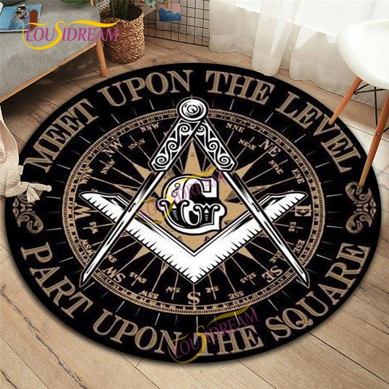 Масонские круглые коврики. Коврик для домашнего игрового стула. Масонский коврик для детской комнаты. Коврик для компьютерного стула. Коврик для деревянного пола масонов.